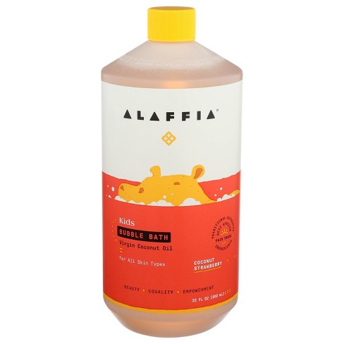 Alaffia - Kids Everyday Bubble Bath - Coconut Strawberry, 32 fl oz