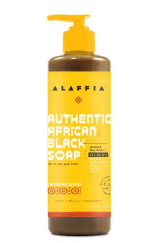 Alaffia - Authentic African Black Soap, Tangerine Citrus, 16 oz