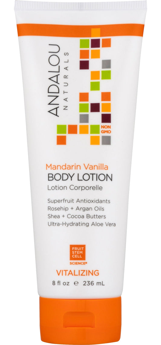 Andalou Naturals - Body Lotion Mandarin Vanilla Vitalizing, 8 fl Oz