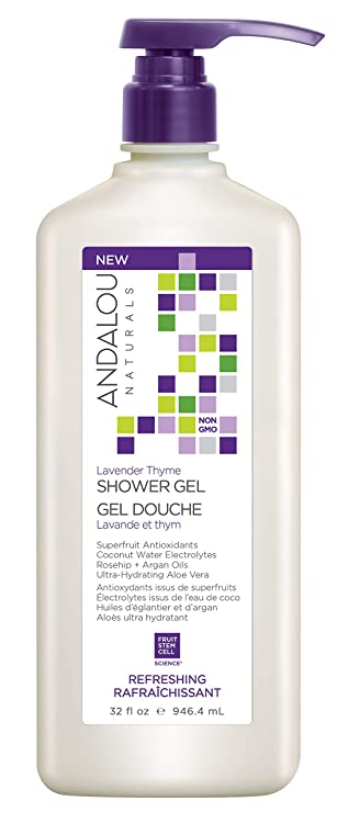 Andalou Naturals - Lavender Thyme Refreshing Shower Gel, 32 oz