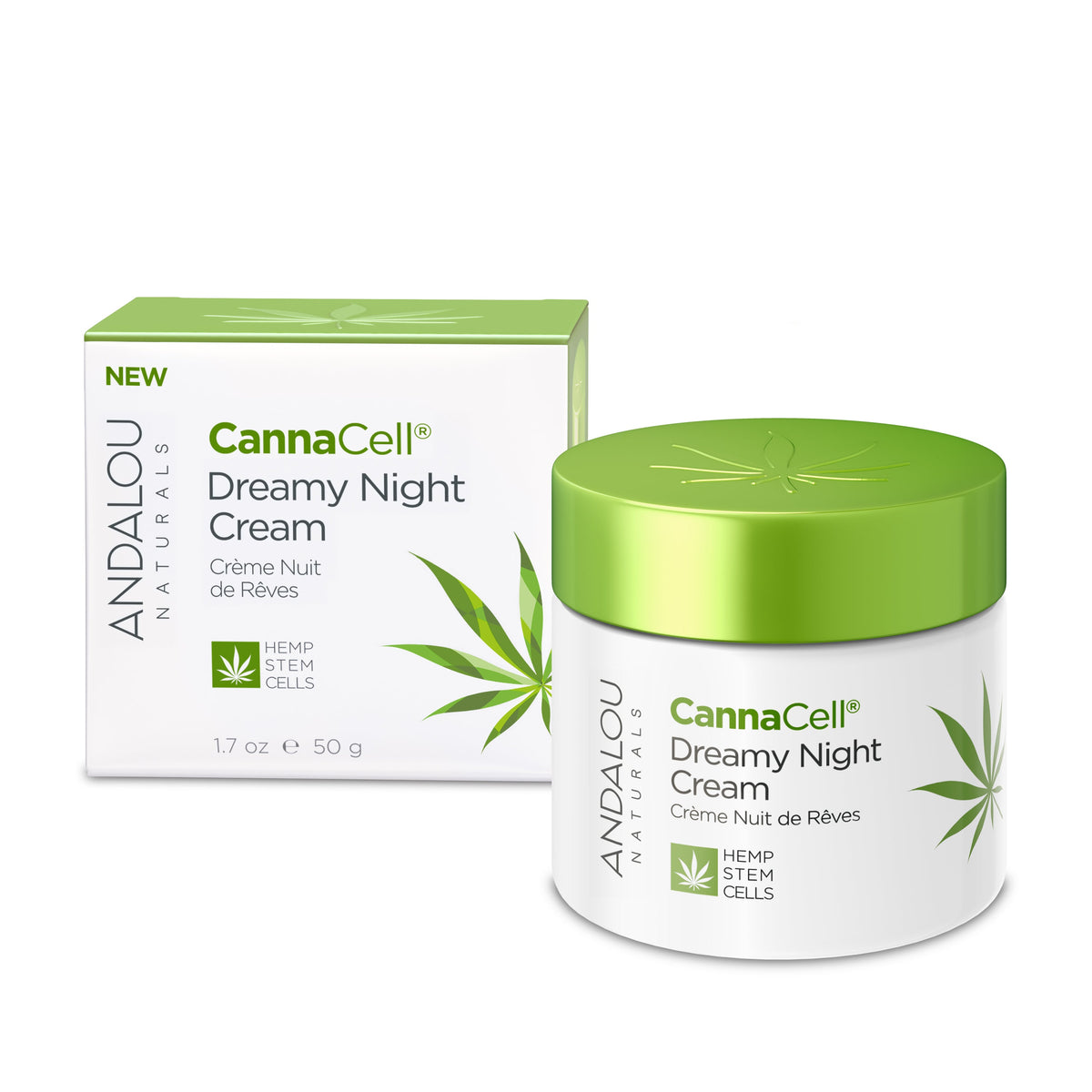 Andalou Naturals - CannaCell, Dreamy Night Cream, 1.7 oz