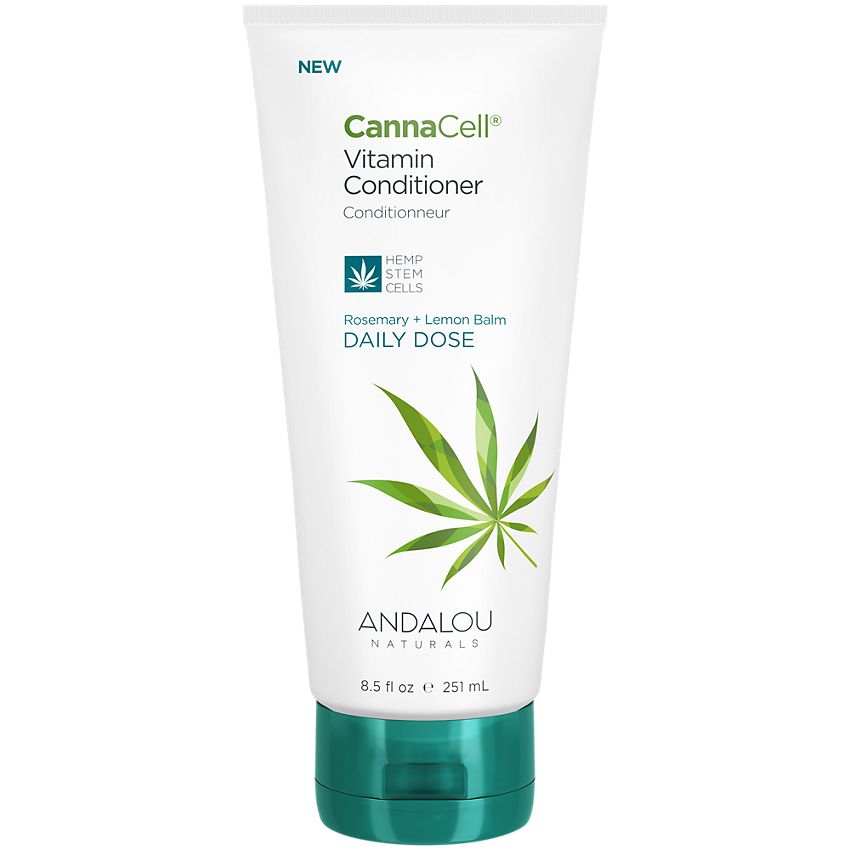 Andalou Naturals - CannaCell, Vitamin Conditioner, Rosemary + Lemon Balm, 8.5 fl oz