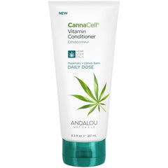 Andalou Naturals - CannaCell, Vitamin Conditioner, Rosemary + Lemon Balm, 8.5 fl oz
