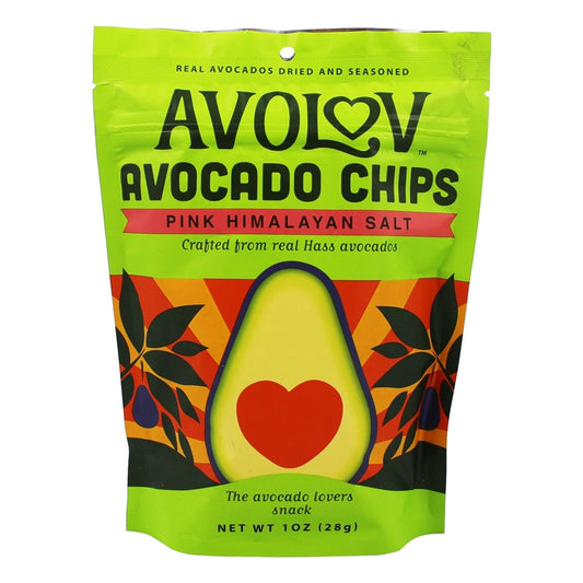 AvoLov - Avocado Chips Pink Himalayan Salt - 1 Oz.
 | Pack of 12