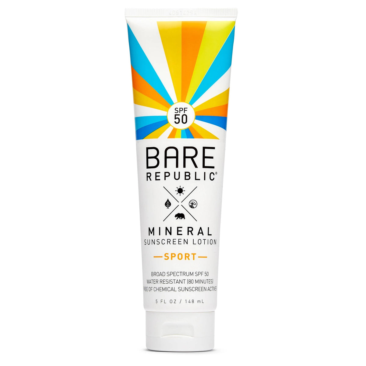 Bare Republic Mineral Sport SPF 50 Sunscreen Lotion 5 oz