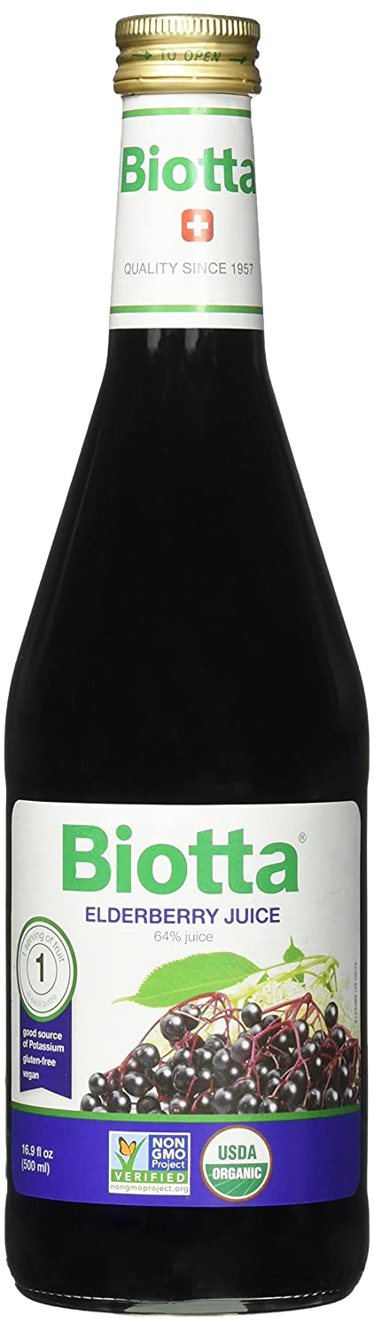 Biotta Naturals Elderberry Juice, 16.9 Ounce

 | Pack of 6