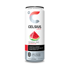 Celsius - Sparkling Watermelon Energy Drink, 12 Fl Oz - Pack of 12