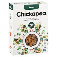 Chickapea - Organic Chickpea Spirals Pasta 8 Oz - Pack of 6