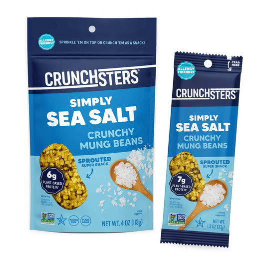 Crunchsters Crunchy Mung Beans, Sea Salt, 4Oz
 | Pack of 6