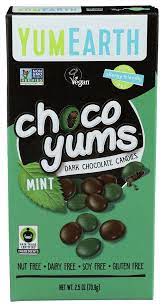 Yumearth Mint Choco Yums Chocolate Candies, 2.5 Oz
 | Pack of 6